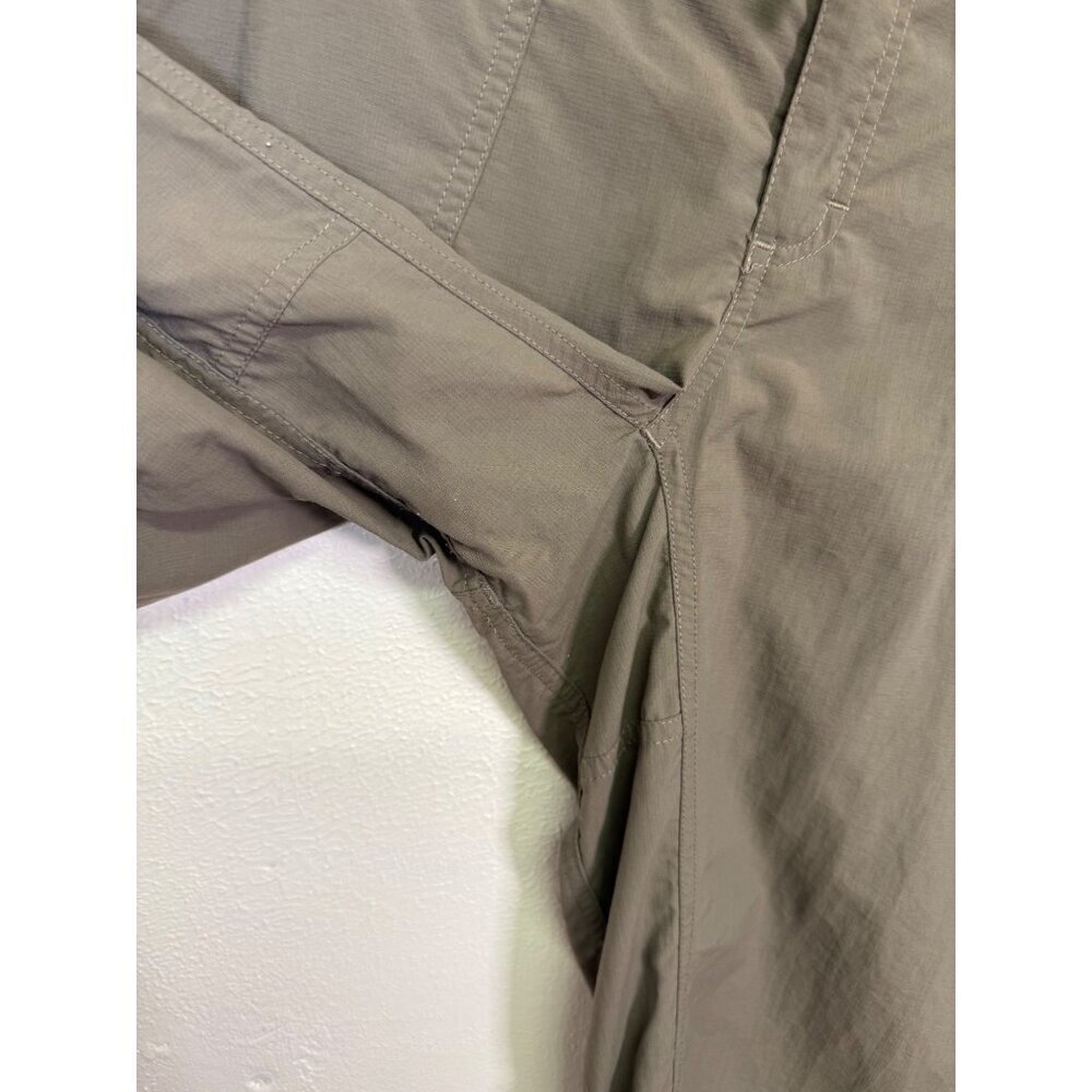 The North Face Womens Nylon Roll-Up Pants 10 Khaki Drawstring Waist Outdoor - Picture 8 of 15